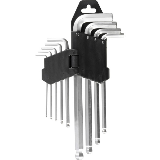 HEX keys set  9pcs  1,5-10mm with ball