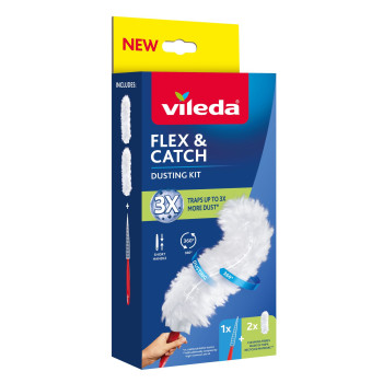Duster Vileda Flex&Catch, ar īsu rokturi