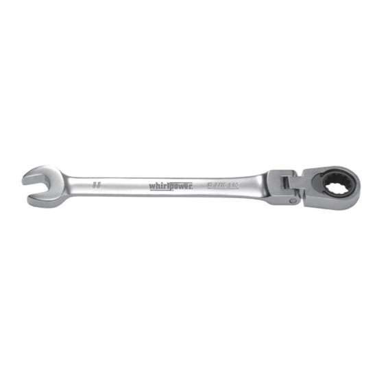 Flexible gear wrenches Whirlpower 18, Cr-v, 72 teeth