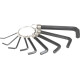HEX keys set 9pcs Strend Pro, 1,5-10 mm