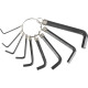 HEX keys set 9pcs Strend Pro, 1,5-10 mm