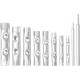Tubular spanner set 10pcs Strend Pro, 6-22mm, CrV,