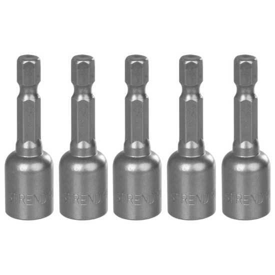 Muciņa skrūvēm Strend Pro MS84, 10 mm, 1/4", ar magnētu iepakojumā 5 gab