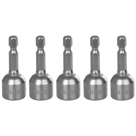 Muciņa skrūvēm Strend Pro MS84, 13 mm, 1/4", ar magnētu iepakojumā 5 gab