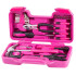 Набор инструментов женский LADIES PINK SET01, 39 предметов, розовый, в чемодане