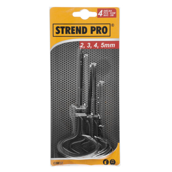 Комплект буравчиков Strend Pro, 2, 3, 4, 5мм