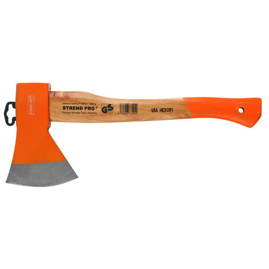 Spitting axe 1000g Strend Pro, wooden hickory handle 400mm, PROFESSIONAL