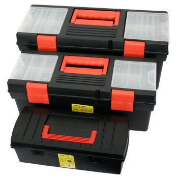 Набор пластиковых ящиков для инструментов, 3 ящика (570мм, 450мм, 400мм)