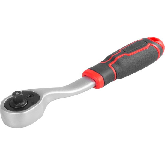 Трещотка Strend Pro Premium ComfortGrip DL300, 1/4", с рычагом, 155 мм, 72z