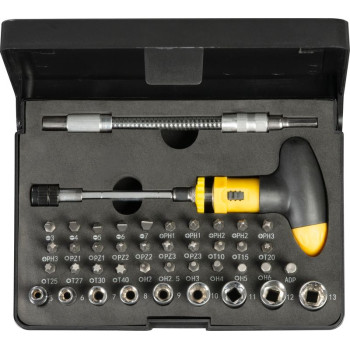 Набор насадок и головок Strend рro, 42 шт., с Т-образной отверткой