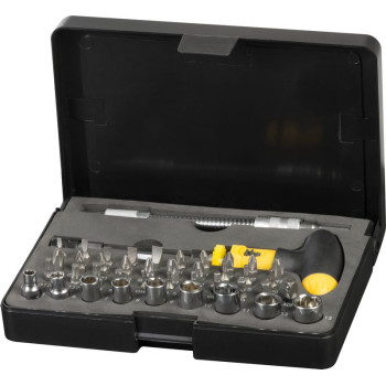 Набор насадок и головок Strend рro, 42 шт., с Т-образной отверткой