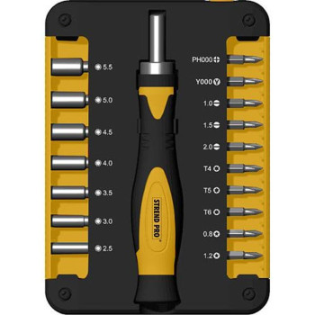 Набор головок и насадок Strend рro WT536, 18 шт., биты, головки