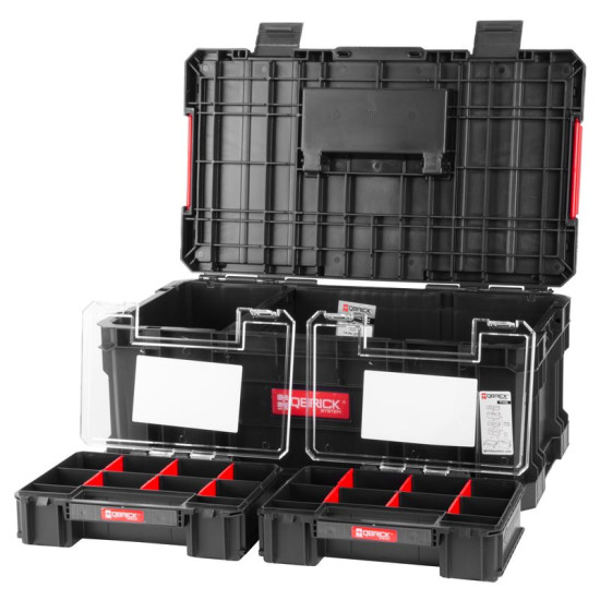 Instrumentu kaste ar 2 organaizerami QBRICK® SYSTEM TWO TOOLBOX Plus + 2 x SYSTEM TWO Organaizers MULTI Instrumentu kaste ar 2 organaizerami QBRICK® SYSTEM TWO TOOLBOX Plus + 2 x SYSTEM TWO Organaizers MULTI