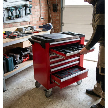 Workshop trolley Strend Pro, 7 drawers, without tools