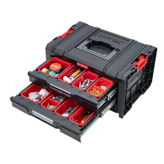 Box QBRICK® System PRO Toolbox Drawer 3 Expert, 3x atvilktņu organizators Box QBRICK® System PRO Toolbox Drawer 3 Expert, 3x atvilktņu organizators