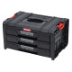 Box QBRICK® System PRO Toolbox Drawer 3 Expert, 3x atvilktņu organizators Box QBRICK® System PRO Toolbox Drawer 3 Expert, 3x atvilktņu organizators