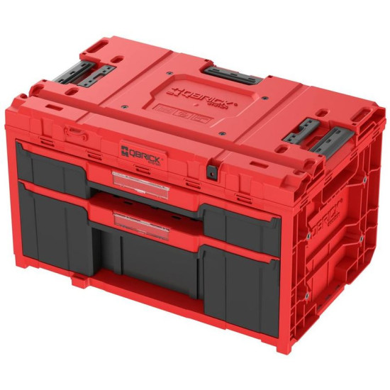Box QBRICK® System ONE Workshop Red - Cart, 3x Toolbox, 4-piece set of tool boxes