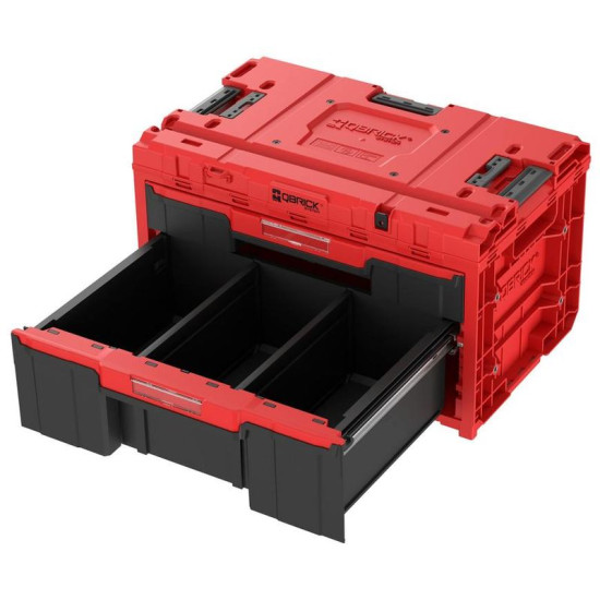 Box QBRICK® System ONE Workshop Red - Cart, 3x Toolbox, 4-piece set of tool boxes