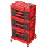 Box QBRICK® System ONE Workshop Red - Cart, 3x Toolbox, 4-piece set of tool boxes