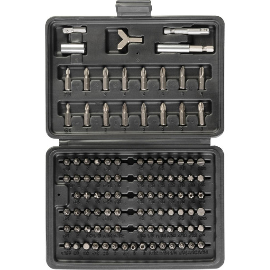 Strend Pro uzgaļu komplekts, 100 gab., futrālī