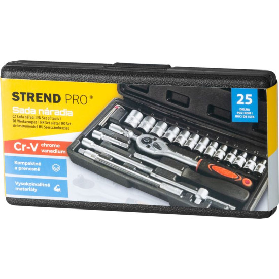 Набор инструментов Strend Pro, 25 предметов,  1/4"