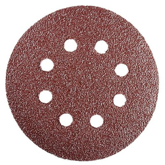 Slīpēšanas disks KONNER D38 125 mm, P120, 8 caur, pkg.10 gab.