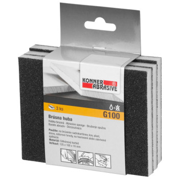 KONNER G100 rumba, 125x100x10 mm, suka, bal. 3 ks