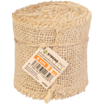 Ribbon Strend Pro Garden, jute, 6 cm, 3 m Ribbon Strend Pro Garden, jute, 6 cm, 3 m