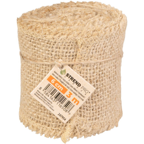 Ribbon Strend Pro Garden, jute, 6 cm, 3 m Ribbon Strend Pro Garden, jute, 6 cm, 3 m