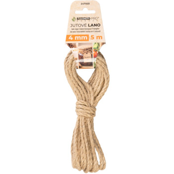Virve Strend Pro Garden, džuta, dabīga, 4 mm, vīta, L-5 m Virve Strend Pro Garden, džuta, dabīga, 4 mm, vīta, L-5 m