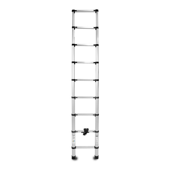 Лестница Strend Pro, телескопическая, 2,6 м, 1x9, макс. 125 кг