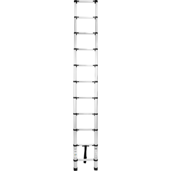 Лестница Strend Pro, телескопическая, 3,2 м, 1x11, макс. 125 кг