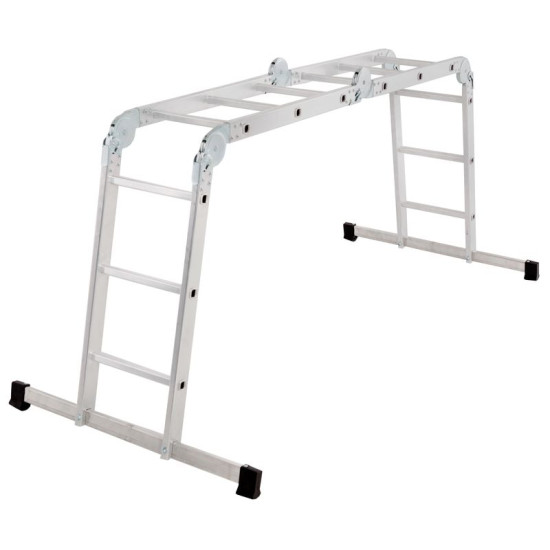 Лестница с площадкой Strend Pro DP-U 4x3, Alu, EN 131, макс. 3,46 м/150 кг