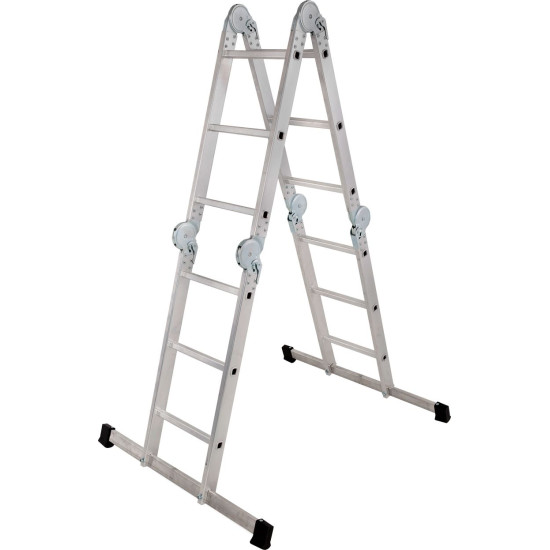 Лестница с площадкой Strend Pro DP-U 4x3, Alu, EN 131, макс. 3,46 м/150 кг