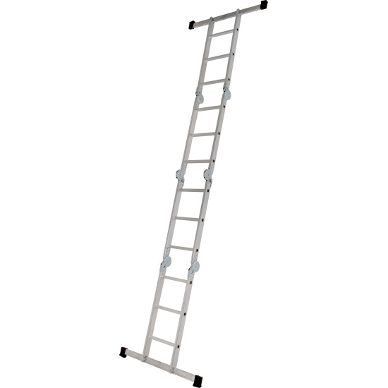 Лестница с площадкой Strend Pro DP-U 4x3, Alu, EN 131, макс. 3,46 м/150 кг