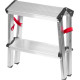 Step-ladder Strend Pro DD4, 2x4, max. 125 kg, ALU, double-sided