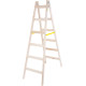 Лестница Strend Pro, 6-ступенчатая, двойная, крашеная, деревянная, 1,92 м, макс. 150 кг