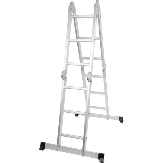 Лестница с площадкой Strend Pro ML103 4x3, шарнирная, алюминий, макс. 150 кг