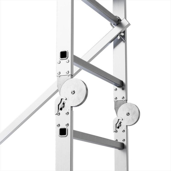 Sastatnes ar platformu Strend Pro HECTOR PRO, alumīnijs, 3in1, maks. 473 cm, maks. 200 kg