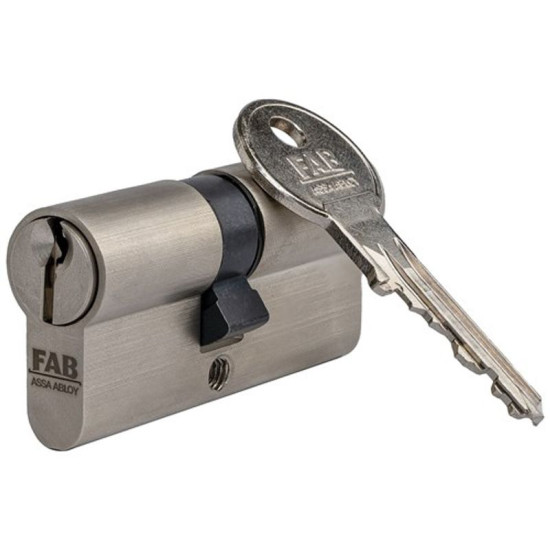 FAB HOME 2.00** Cylindrical Insert /DNs 40+45, 3 keys, construction, satin nickel FAB HOME 2.00** Cylindrical Insert /DNs 40+45, 3 keys, construction, satin nickel