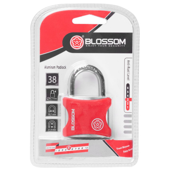 Padlock 38 mm Blossom, Vinyl, Traveler