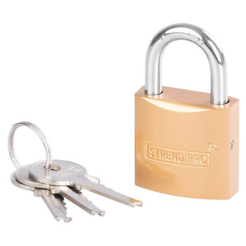 Замок Strend Pro FT 32 мм, подвесной, золотой