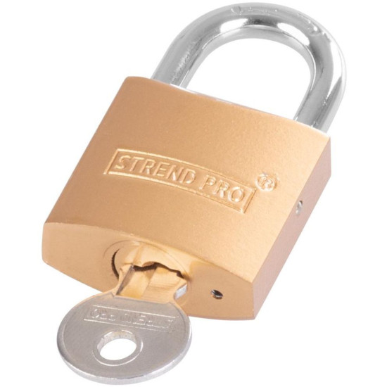 Padlock Strend Pro FT 32 mm, hanging, gold Padlock Strend Pro FT 32 mm, hanging, gold