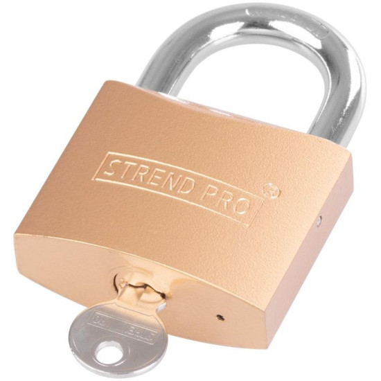 Padlock Strend Pro FT 63 mm, hanging, gold