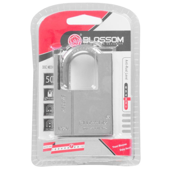 Padlock 50 mm Blossom, Hi-Sec