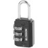 Padlock 20 mm Blossom, galvanized, 3 number codes