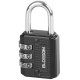 Padlock 30 mm Blossom, galvanized, 3 number codes