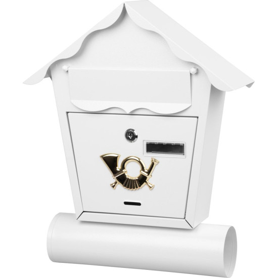 Почтовый ящик НЕСТОР, 440x370x100 мм, белый