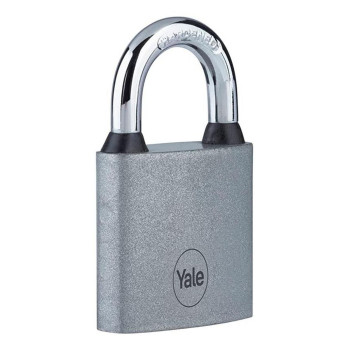 Yale Y111S/50/125/1 padlock, iron, silver, 50 mm, 3 keys