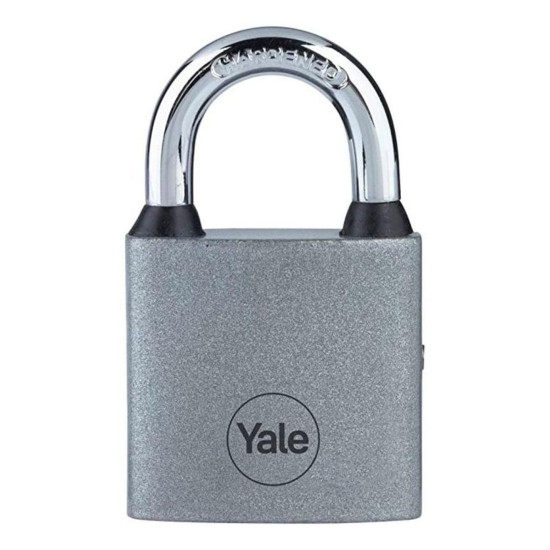 Yale Y111S/50/125/1 padlock, iron, silver, 50 mm, 3 keys Yale Y111S/50/125/1 padlock, iron, silver, 50 mm, 3 keys